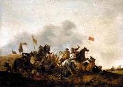 WOUWERMAN, Philips Cavalry Skirmish oil painting artist